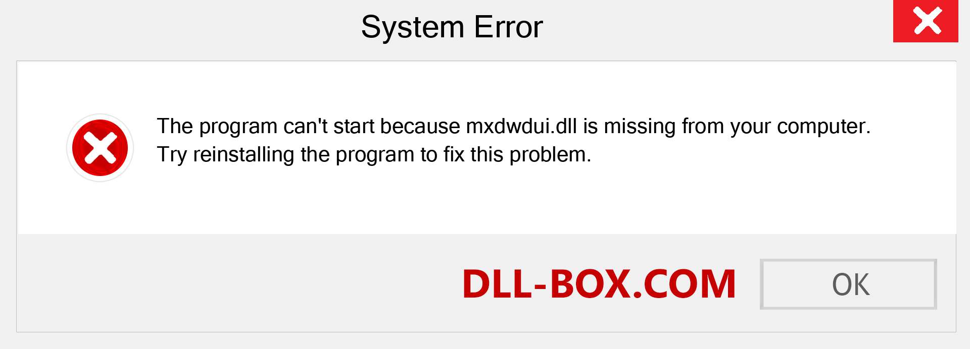  mxdwdui.dll file is missing?. Download for Windows 7, 8, 10 - Fix  mxdwdui dll Missing Error on Windows, photos, images